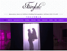 Tablet Screenshot of fairytaledances.com